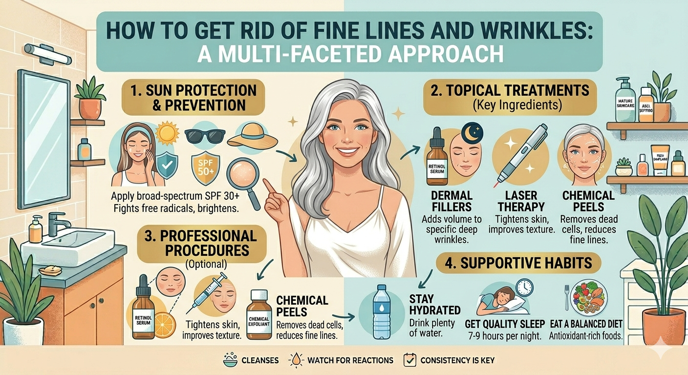 How to Get Rid of Fine Lines and Wrinkles