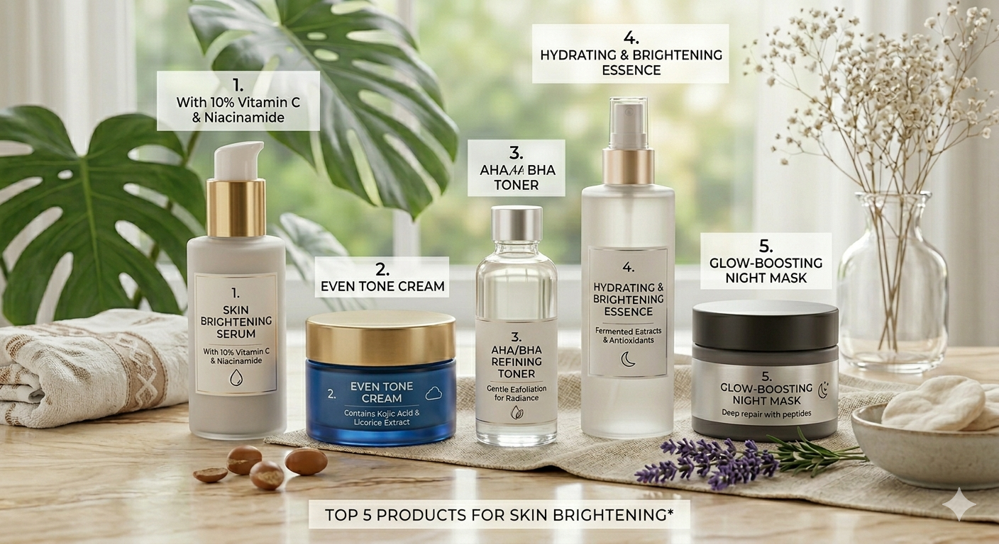 Top 5 Products for Skin Brightening