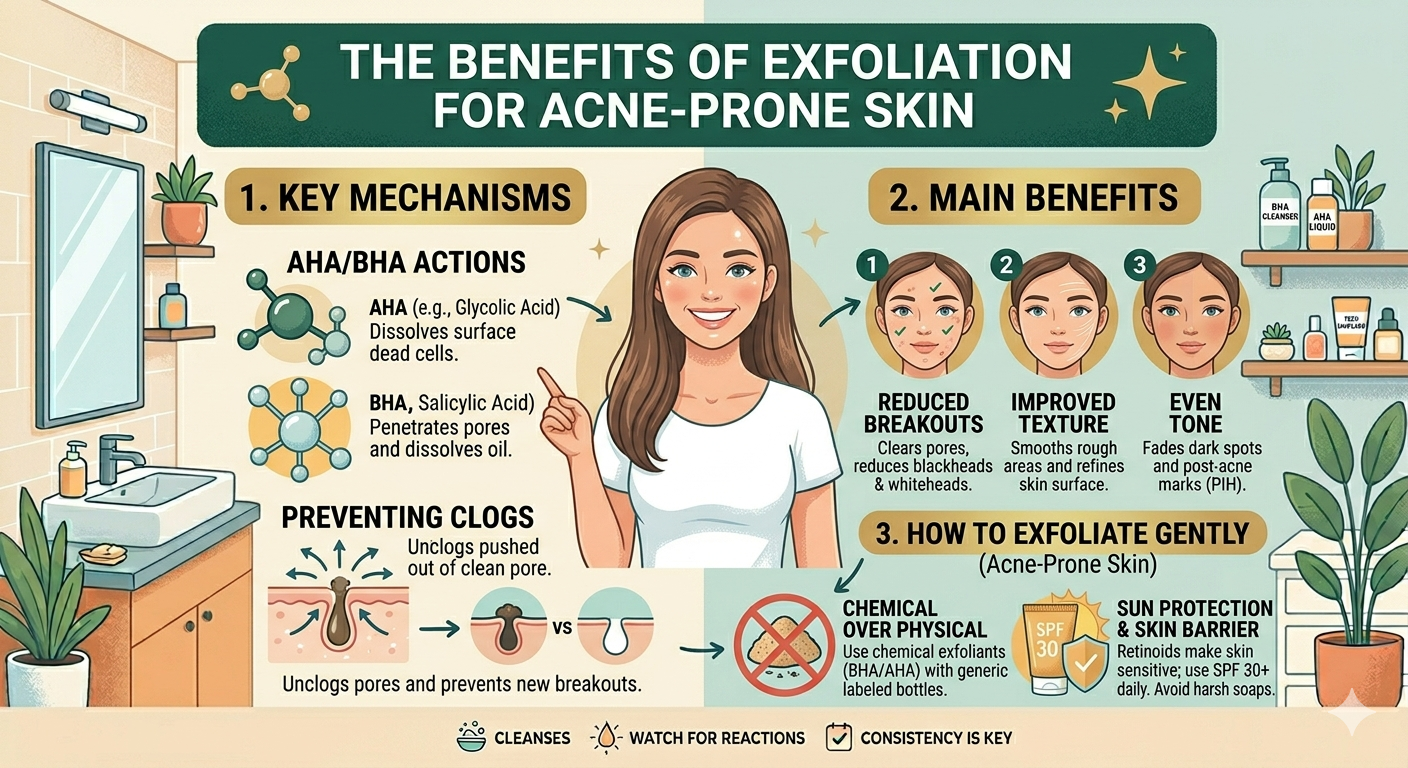 The Benefits of Exfoliation for Acne-Prone Skin